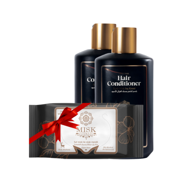 Black Musk Nourish & Shine Pack | مجموعة تغذية ولمعان الشعر بالمسك الأسود من مسك